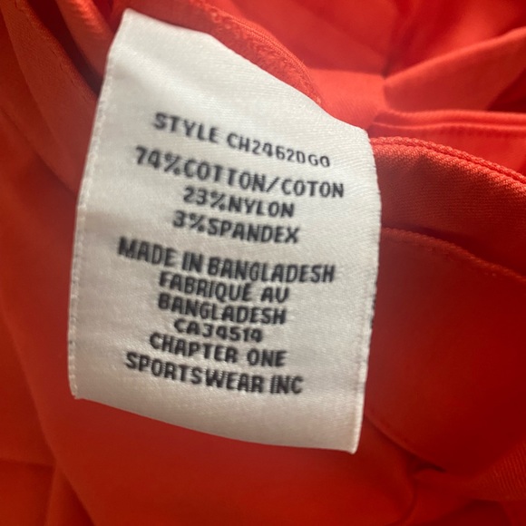 Jules & Leopold orange cropped/capri pants. Size Small - Picture 6 of 6